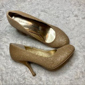 {chinese laundry} honey glitter pump nightlight 8.5